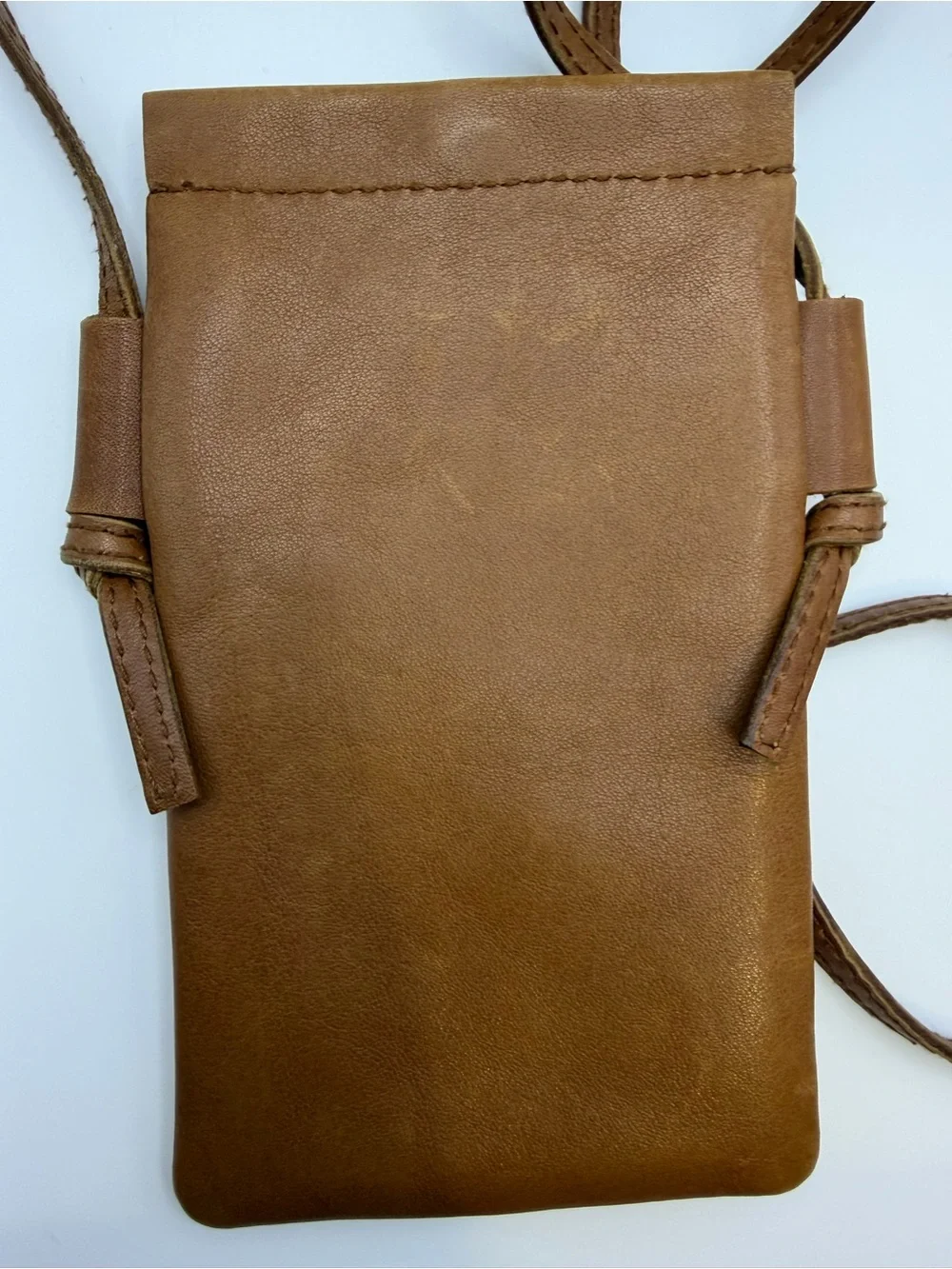Minimalist Crossbody Brown Phone Pouch Wallet Minimalist